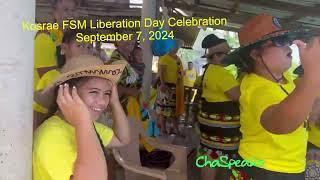 Cheering and Community Singing in Kosrae to Celebrate their Liberation Day 2024