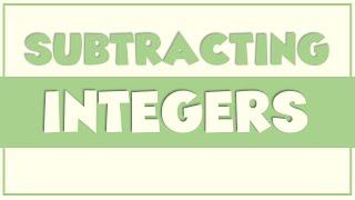 Subtracting Integers | Ms Rosette