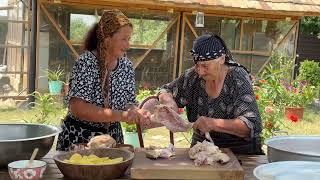 Receita secreta de frango bozbash da VOVÓ de uma remota vila caucasiana!