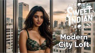 [4K] Sweet Indian AI Lookbook-Modern City Loft