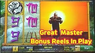 강원랜드 Great Master Slot Machine Bonus Reels In Play