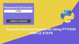 Learn how to create password generator in python
