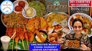 Unlimited Buffet 50% Off in Mumbai | Banjara Restaurant 90+ Varieties & 10+ Cuisine | Bahubali Theme