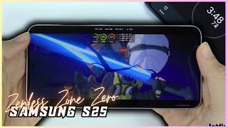 Samsung Galaxy S25 Zenless Zone Zero Gaming test | Snapdragon 8 Elite, 120Hz Display