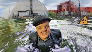 What will happen if you SWIMMING under the Chernobyl ReactorLooking for HOT PARTICLES in Pripyat