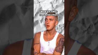 Eminem Rap Songs with Most Iconic Opening Lines