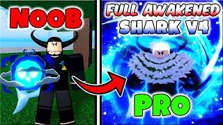 Becoming BLUENO & mastering *PORTAL FRUIT* I Fully Awakened SHARK RACE V4 & Unlocked Sanguine Art!