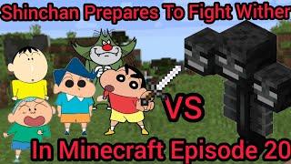 Shinchan And His Friends Prepares To Fight Wither In Minecraft Episode 20