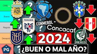 TIERLIST ¿BUEN o MAL AÑO?CONMEBOL/CONCACAF:COPA AMÉRICA 2024/ELIMINATORIAS UNITED 2026 y N. LEAGUE️