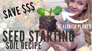 DIY seed starting recipe for soil blocks or trays (peat free!)