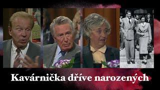 Kavárnička dříve narozených  V. Tichánková, M. Doležal a K. Malina (1992)