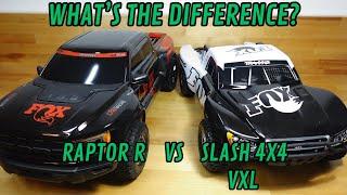 Traxxas Slash 4x4 VXL vs Raptor R