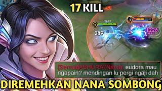 EUDORA DIREMEHKAN NANA SOMBONG DI AWAL! ENDINGNYA AUTO MALU & DI REPORT TIM SENDIRI! MOBILE LEGENDS