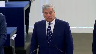 Brexit Party turn their backs on EU anthem during 2019 European Parliament opening sesssion