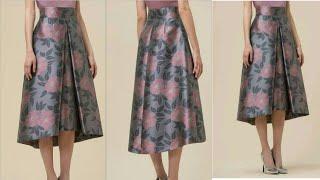 HOW TO : MAKE A HIGH LOW SKIRT WITH CENTRED KISS PLEAT