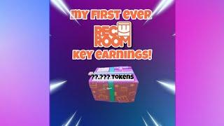 Rec Room my first ever key earnings!!!