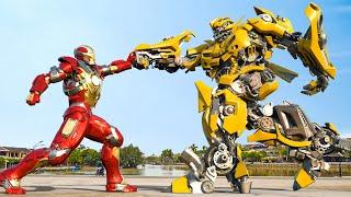 Bumblebee vs Iron Man Final Battle - Transformers vs Avengers | Paramount Pictures [HD]