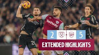 Extended Highlights | West Ham 2-5 Arsenal | Premier League