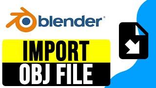 How to IMPORT an OBJ FILE in BLENDER 3.4+ 2024 | Import OBJ in Blender Tutorial