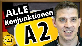 All A2 German Conjunctions | Examples and Positioning