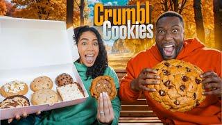 We Try CRUMBL COOKIES For The First Time! *FALL EDITION*