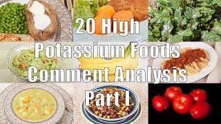 20 High Potassium Foods Comment Analysis Part I (700 Calorie Meals) DiTuro Productions