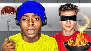 BLIND AND DEAF COOKING CHALLENGE (Ft ​@SpeedMcqueen_1)