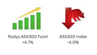 Rudys ASX 300 Share Portfolio kicking ass on the Aussie Share Super Option! #trading #asxstocks