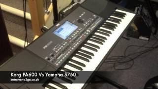 Korg PA600 vs Yamaha S750