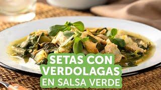 Setas en Salsa Verde con Verdolagas | Kiwilimón Te Cuida