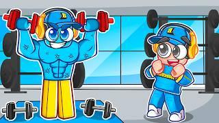 MUSCULOS DE DIAMANTE NO GYM LEAGUE DO ROBLOX - Brancoala Games