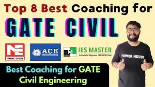 Top 8 Best GATE Coaching for Civil Engineering Preparation | Fees | Results | @powerhouseavi