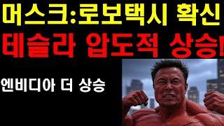 머스크 로보택시 성공확신! 테슬라 압도적 상승 온다! 엔비디아 더 상승할 이유! 엔비디아의 지배! 머스크가 정치보다 사업에 다시 복귀한 이유! 머스크는 파괴적 상승을 꿈꾼다