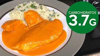 Receta de Pollo en Crema de Chipotle #keto   Arroz de Coliflor al Cilantro  Recetas  Keto