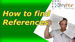 How to find references (for academic writing)