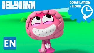 Jelly Jamm English. 1Hour Compilation (Ep.73-77) Cartoons in English for kids