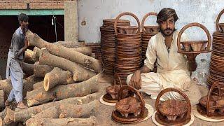 Wooden Folding Dry Fruits Basket Craft: Detailed Making Process |Creative Wood Working Ideas|