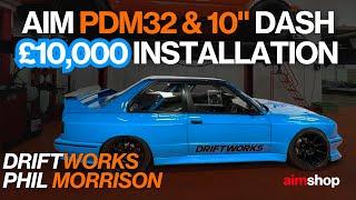 Driftworks £10k Aim PDM32 & 10" Dash Installation