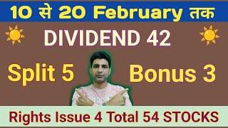 DIVIDEND + BONUS + STOCK SPLIT AND RIGHTS ISSUE SHARE NEWS ️ DIVIDEND STOCKS | BONUS SHARES ||