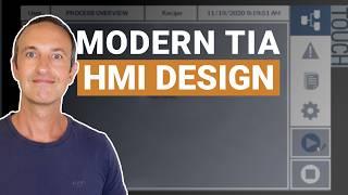 How to Create a Modern & Intuitive Screen Template for Your TIA HMI Application | Training Tutorial