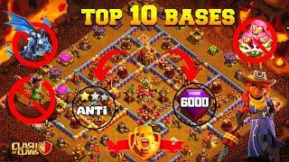 Top 10 *BASE* Town Hall 16 Base With Link | Th16 Anti Root Rider * WAR , PUSHING* Base .