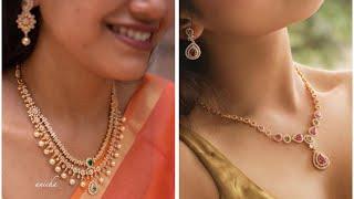 Indian Diamond Necklace Designs // Necklace Designs in Diamond