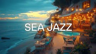 Relaxing Jazz Coffee Morning by the Sea | Serene Beachside Music Escape