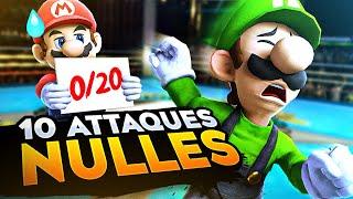 10 ATTAQUES les plus NULLES de SMASH BROS