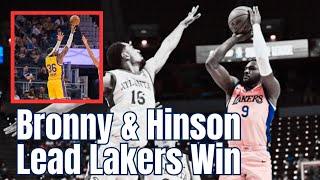 Lakers Win & Bronny James Shines