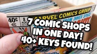 7 Comic Book Shops in One Day! // AMAZING KEY HAUL!