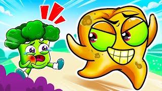 Teeth Monster, Go Away  | Brush Your Teeth - Funny Kids Songs | YUM YUM Kids Songs