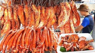 Best selling food ever! Roasting Pork Ribs, Pork Intestine and Ducks - Fast Street Food