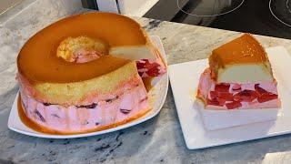 Gela Flan En Mosaico Postre 2 en 1 sin horno / dessert 2 in 1 without oven