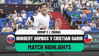 Norbert Gombos v Cristian Garin Highlights | Slovakia v Chile Davis Cup 2024 Finals Group Stage